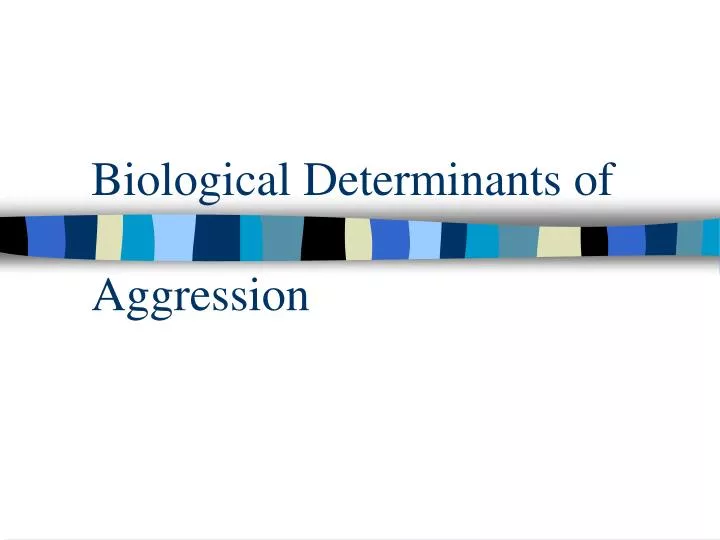 biological determinants of aggression n.