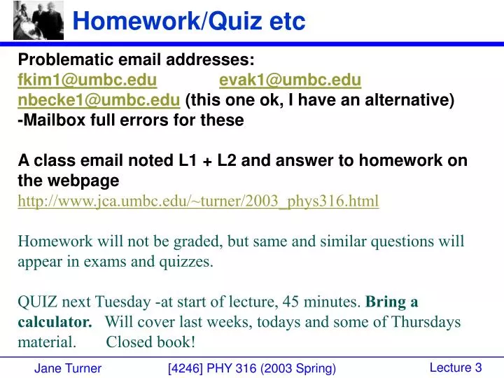 homework quiz etc n.