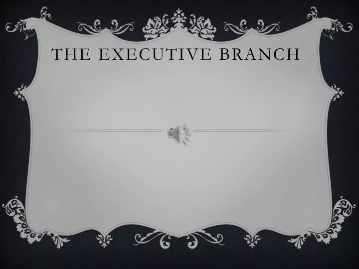 the executive branch n.
