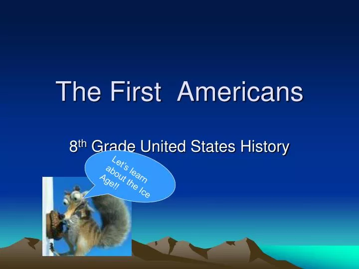the first americans n.