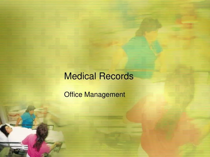 medical records n.