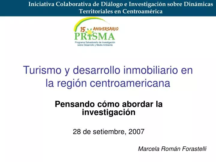turismo y desarrollo inmobiliario en la regi n centroamericana n.