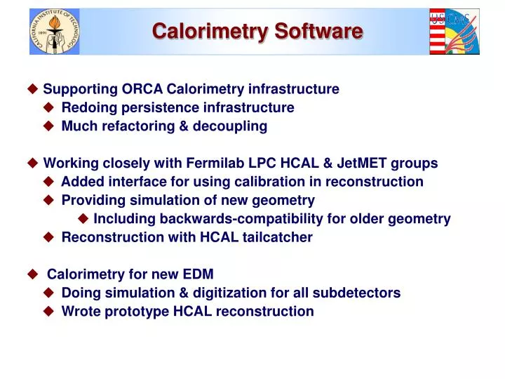 calorimetry software n.