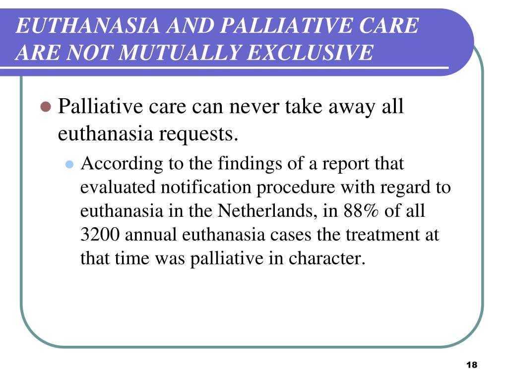 euthanasia palliative care essay