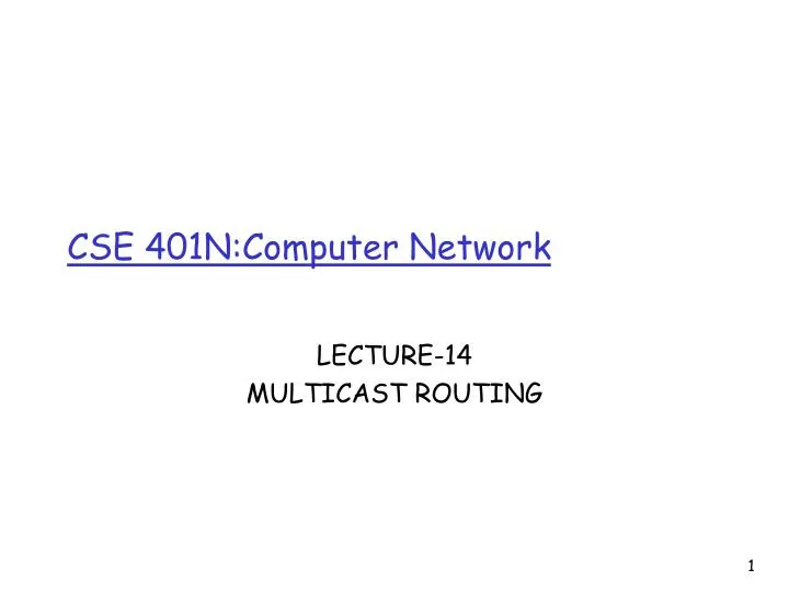 cse 401n computer network n.