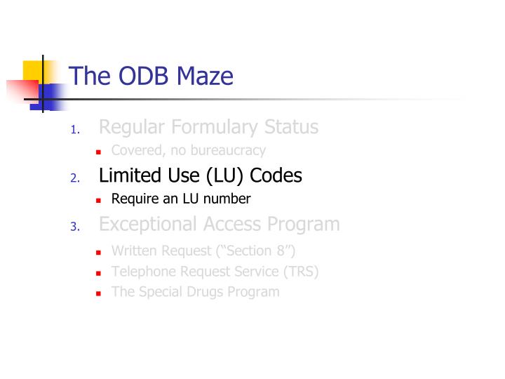 PPT - The Ontario Drug Benefit Program - Overview for Residents ...