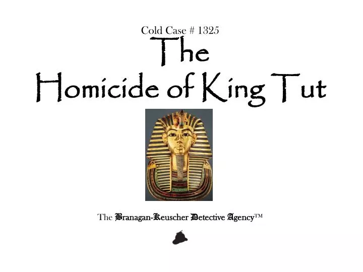 cold case 1325 the homicide of king tut n.