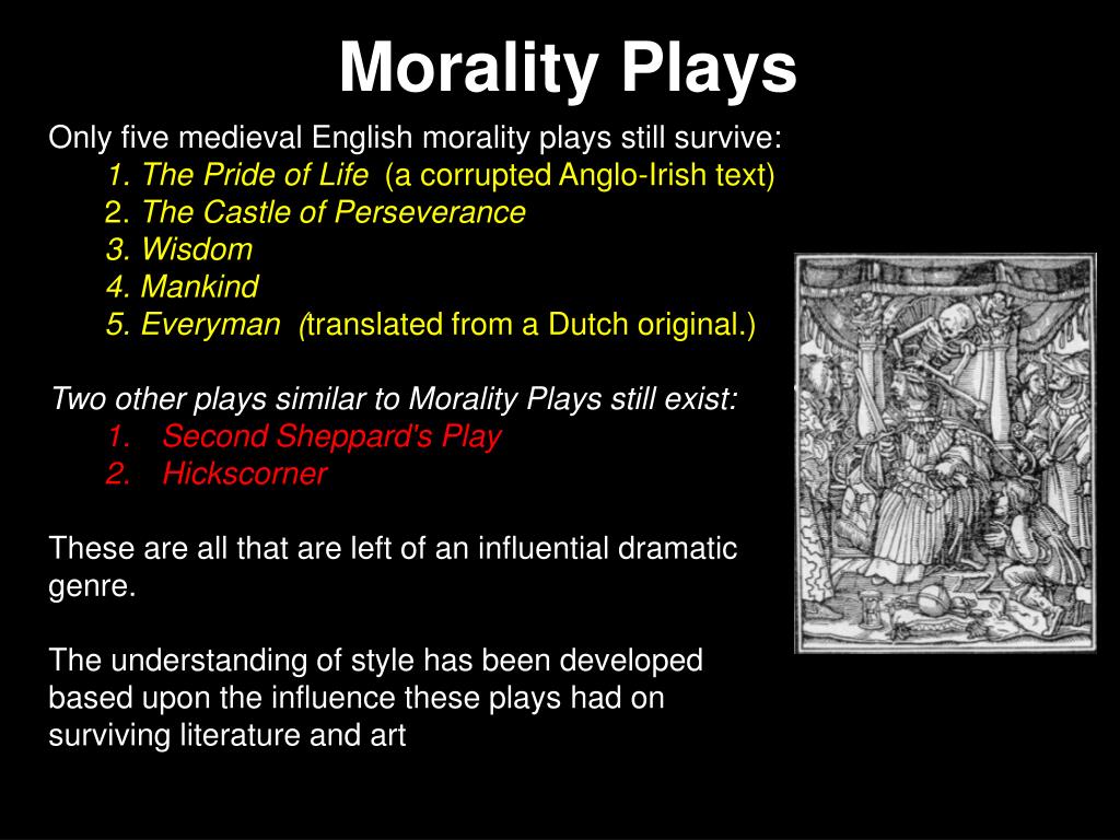 essay on morality play