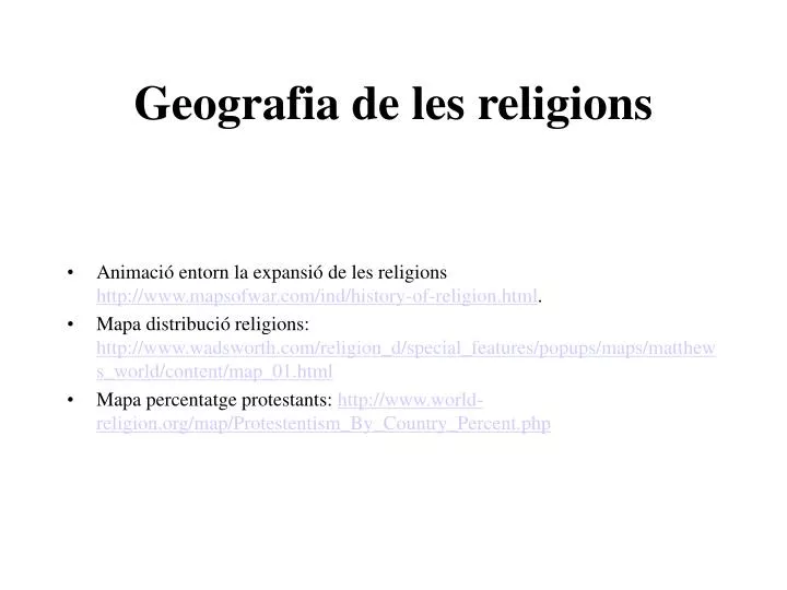 geografia de les religions n.