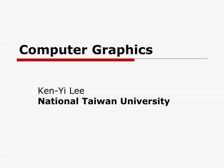 computer graphics n.