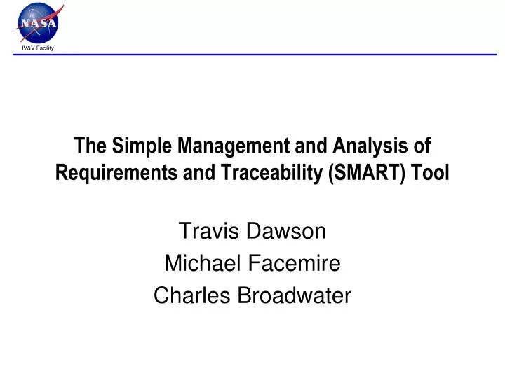the simple management and analysis of requirements and traceability smart tool n.
