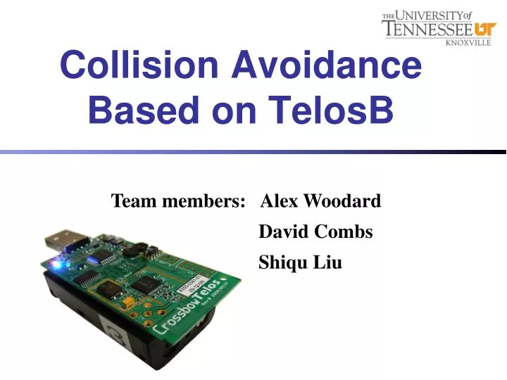 collision avoidance based on telosb n.