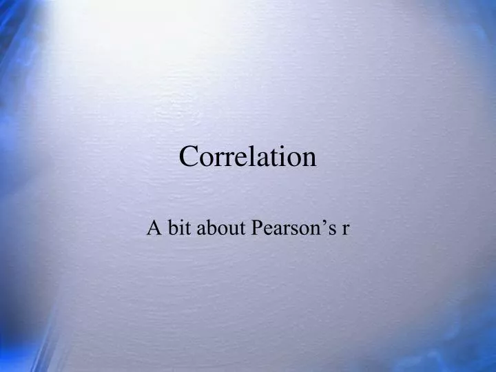 correlation n.