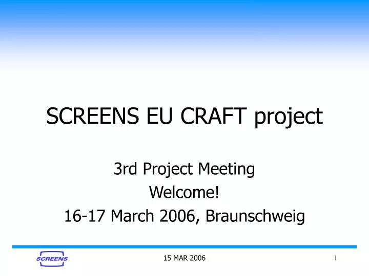 screens eu craft project n.