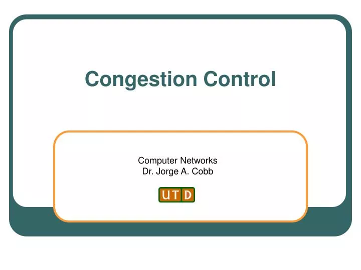 congestion control n.