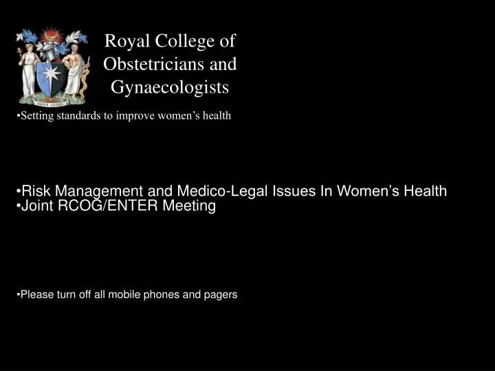 royal college of obstetricians and gynaecologists n.