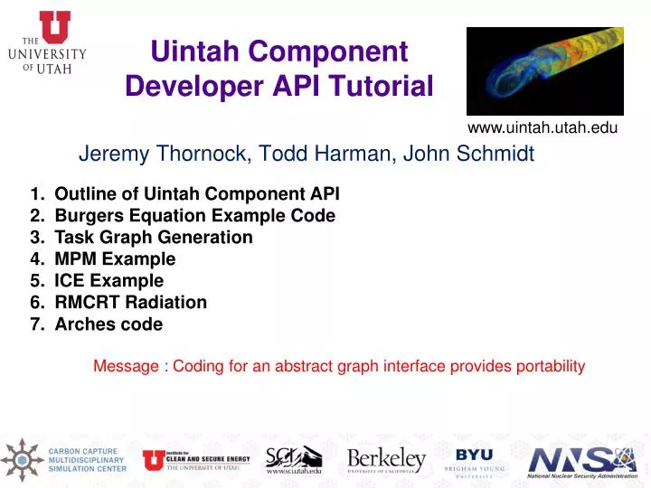 uintah component developer api tutorial n.