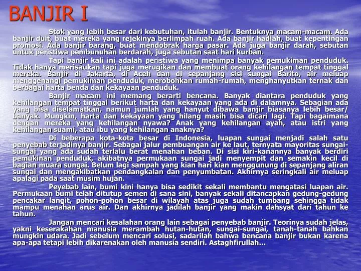 PPT - BANJIR I PowerPoint Presentation, free download - ID:5780832