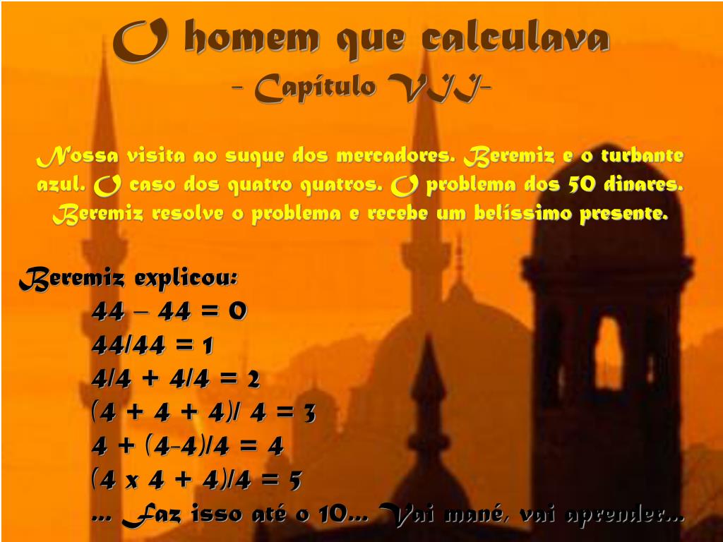 PPT - O HOMEM QUE CALCULAVA PowerPoint Presentation, free download