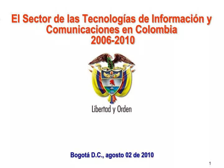 el sector de las tecnolog as de informaci n y comunicaciones en colombia 2006 2010 n.