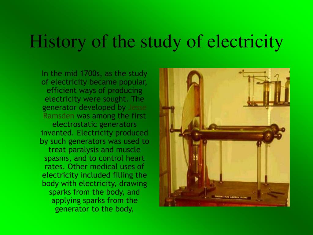 essay on history of electricity