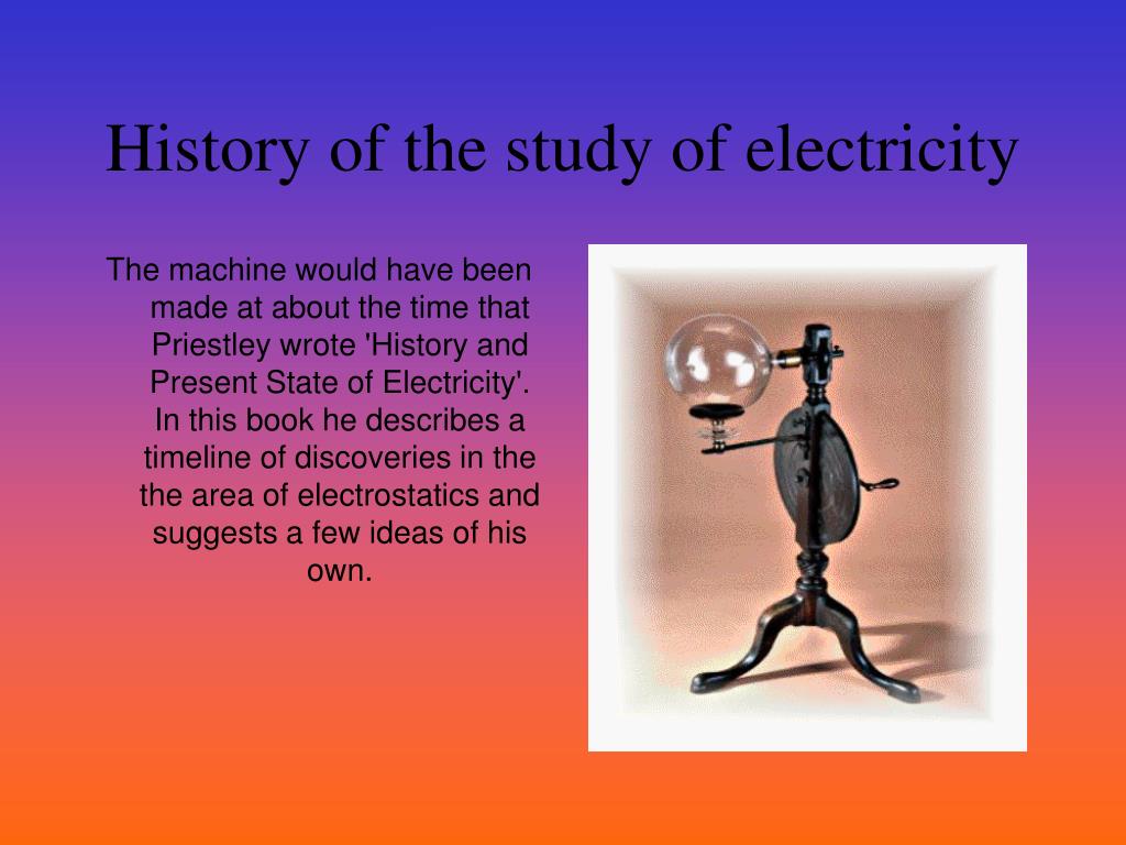 history of electricity presentation