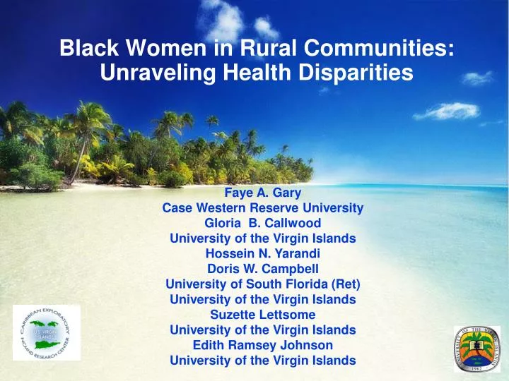 black women in rural communities unraveling health disparities n.