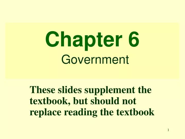 chapter 6 government n.