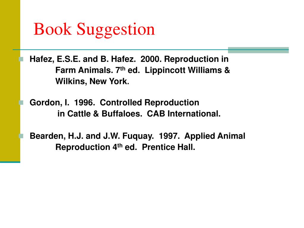PPT - Reproductive Physiology of Beef and Cattle PowerPoint Presentation -  ID:5781922