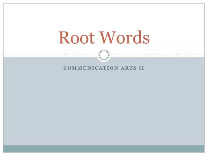 root words n.