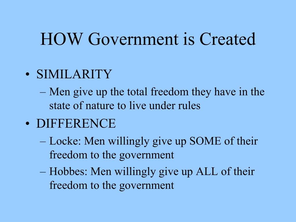 difference between hobbes and locke