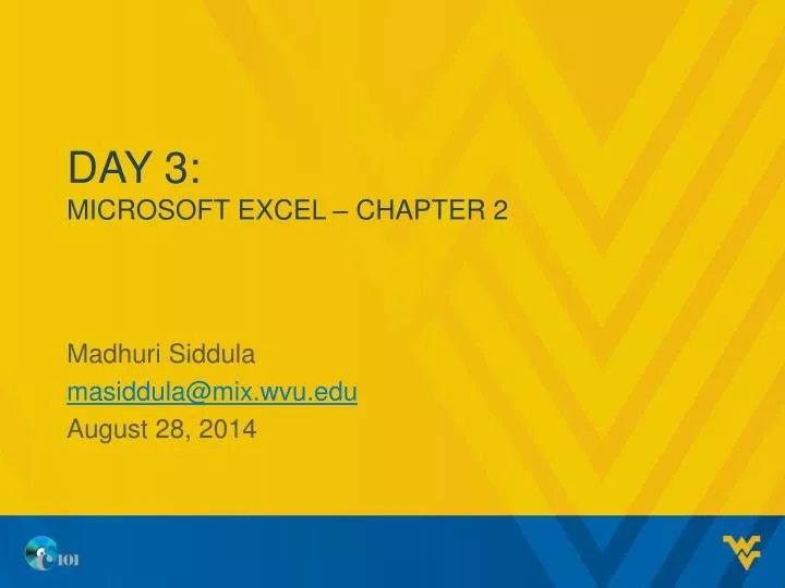 day 3 microsoft excel chapter 2 n.