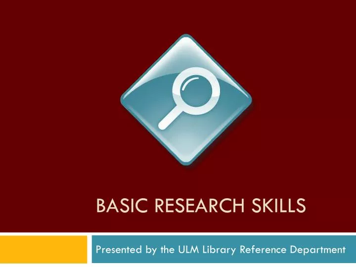 basic research skills n.