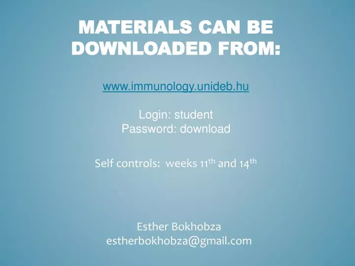 materials can be downloaded from n.