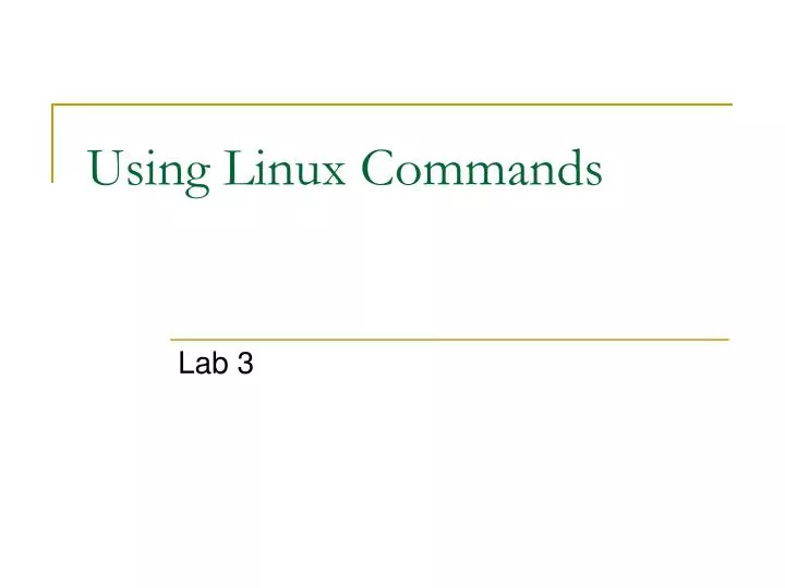PPT - Using Linux Commands PowerPoint Presentation, free download - ID ...