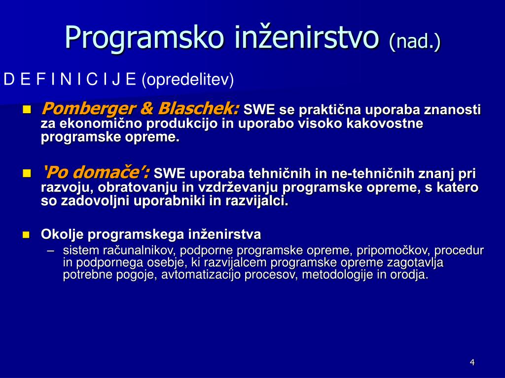 PPT - Programski inženiring PowerPoint Presentation, free download -  ID:5783758
