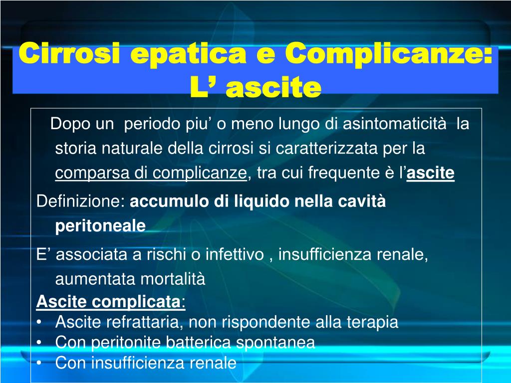 Si Può Lavorare Con La Cirrosi Epatica PPT - LA CIRROSI EPATICA e terapia nutrizionale PowerPoint Presentation
