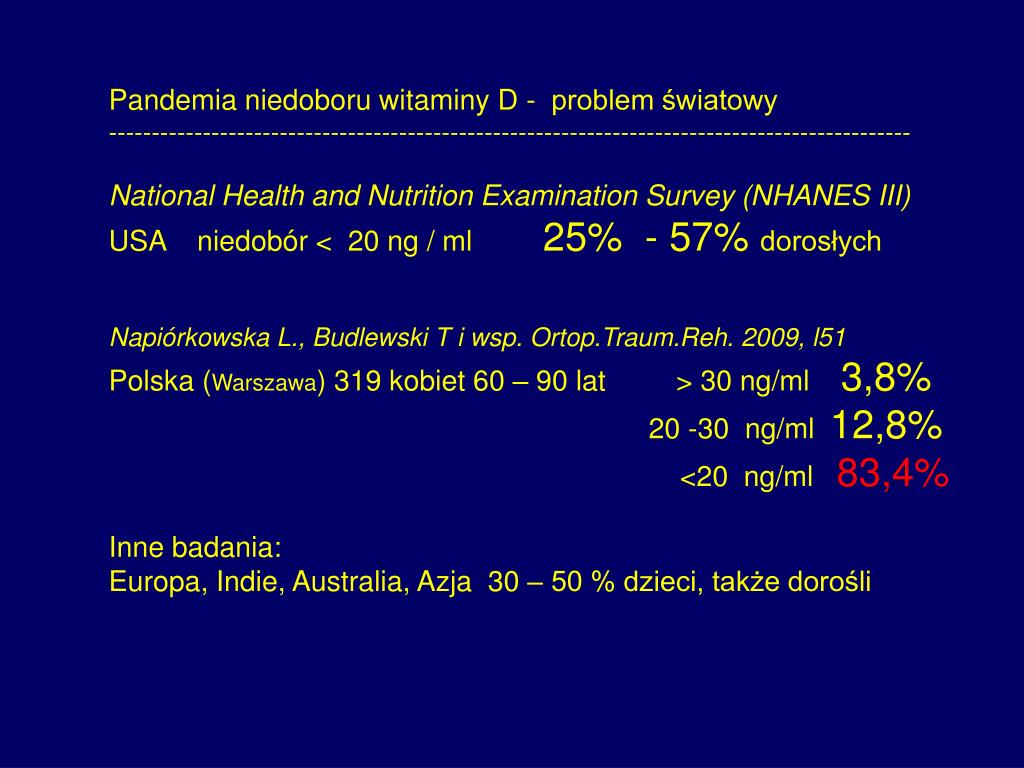 Ppt Niedobór Witaminy D Konsekwencje Kliniczne Kolejny