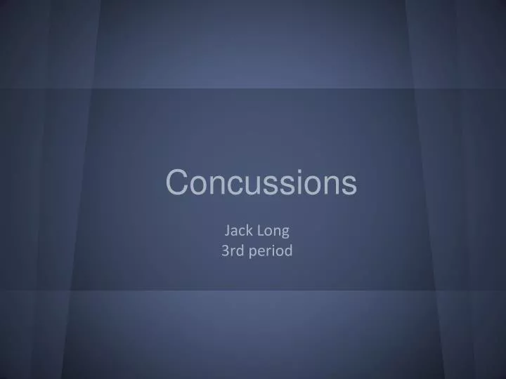 concussions n.