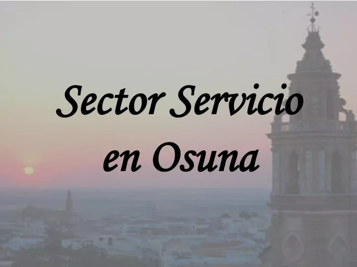 sector servicio en osuna n.