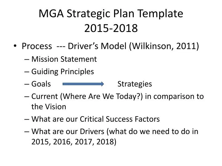 mga strategic plan template 2015 2018 n.
