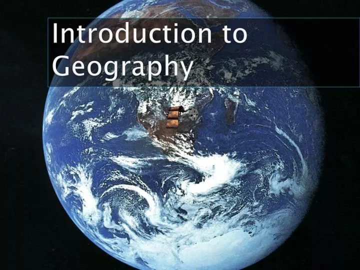introduction to geography n.