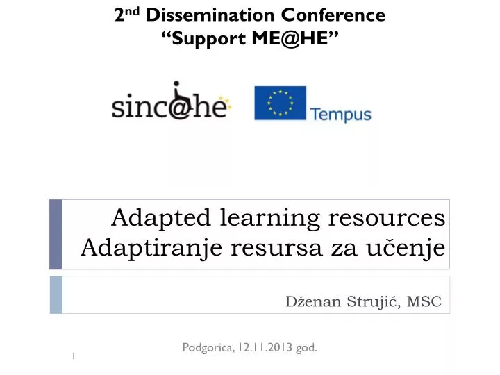 adapted learning resources adaptiranje resursa za u enje n.