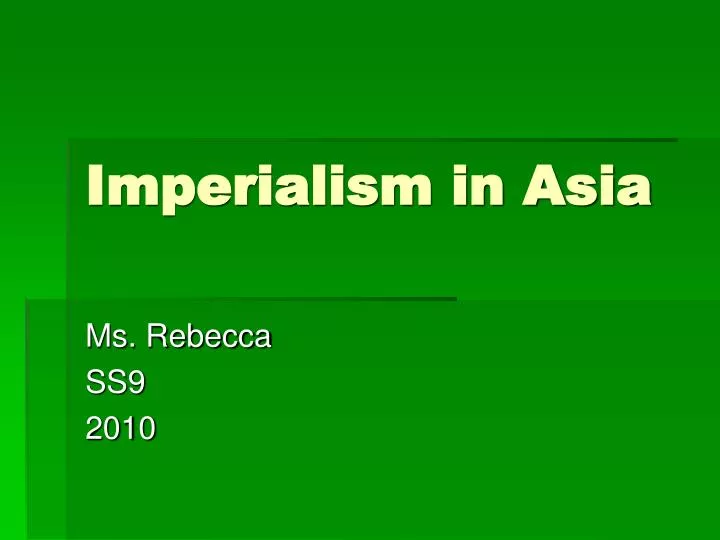imperialism in asia n.