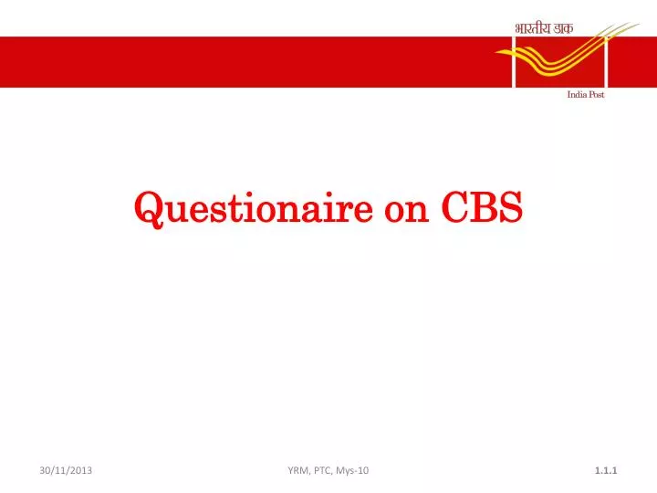 questionaire on cbs n.