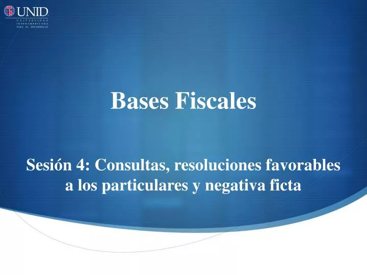 bases fiscales n.