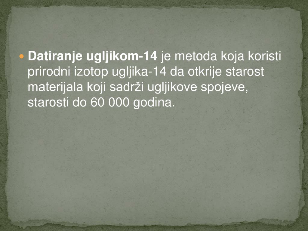 Koje su radiometrijske metode datiranja