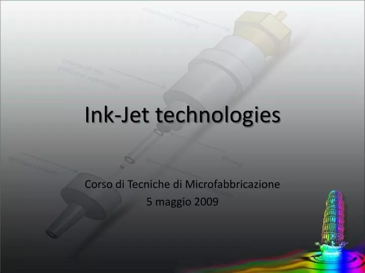 ink jet technologies n.