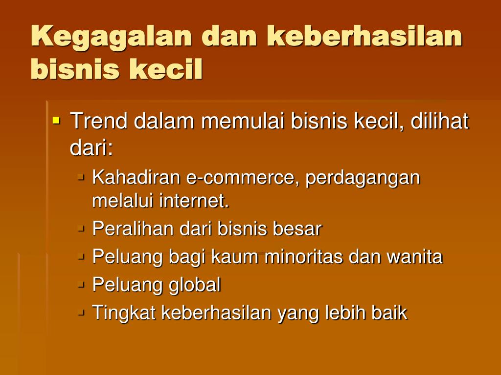PPT - Bisnis Kecil dan Kewirausahaan PowerPoint