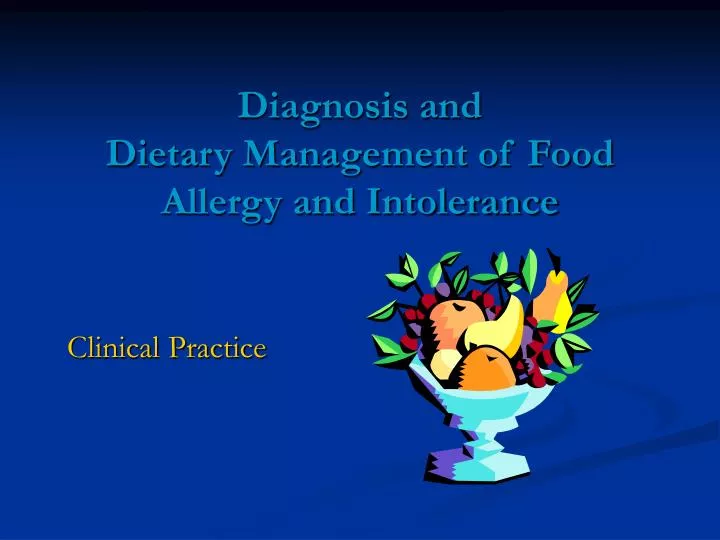 clinical presentation of food intolerance